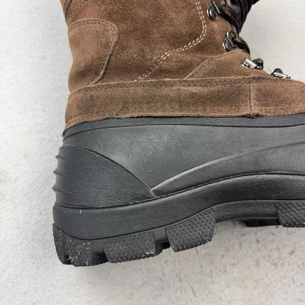 Field & Stream Snow Boots Mens Size 9 Brown Leather Thinsulate 600g FASCWMPB18